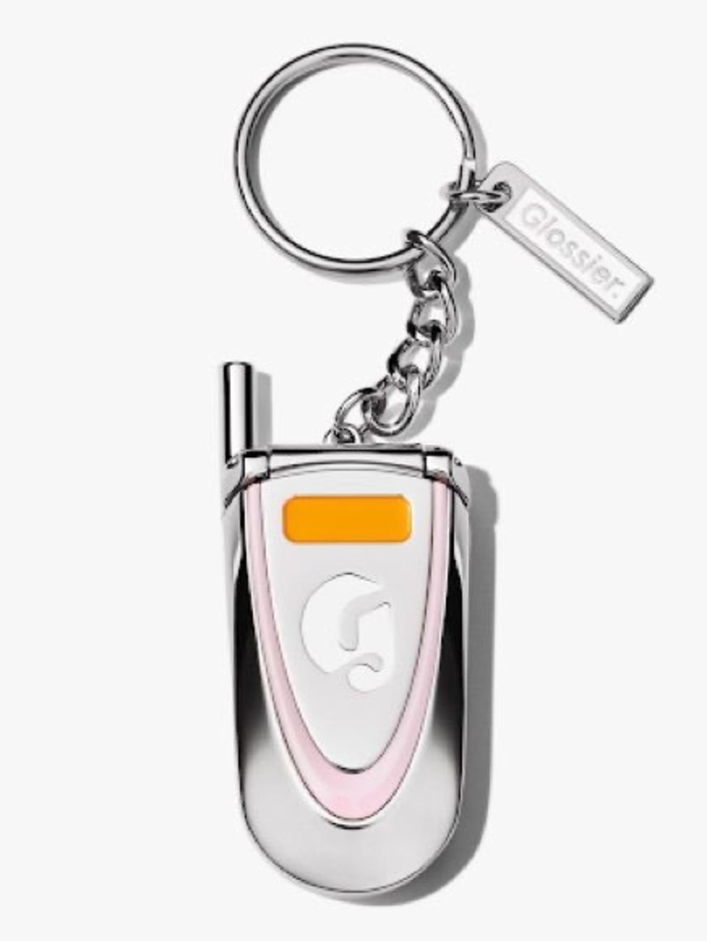 Glossier LA Exclusive Flip Phone Mirror Keychain